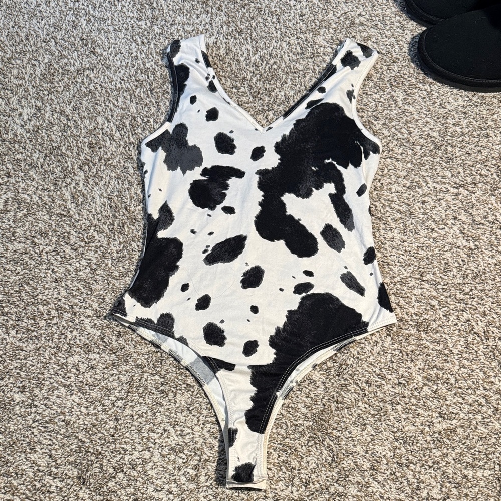Altar'd State Cowprint Bodysuit - Picture 3 of 4